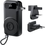 Vention 5-in-1 10000mAh Travel Power Bank 22.5W Black LED Display Type