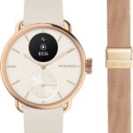 Withings ScanWatch 2, 42 mm, rózsa arany, milánói szíjjal